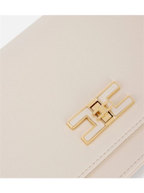 SMALL SHOULDER STRAP WITH LOGO PLATE ELISABETTA FRANCHI | BS11A51E2193 burro